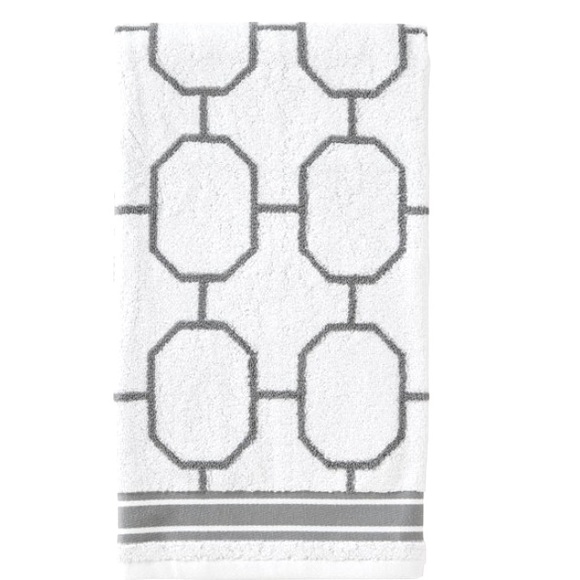 NWT Vern Yip Lithgow Bath Towel Gray-SKL Home - Picture 4 of 7